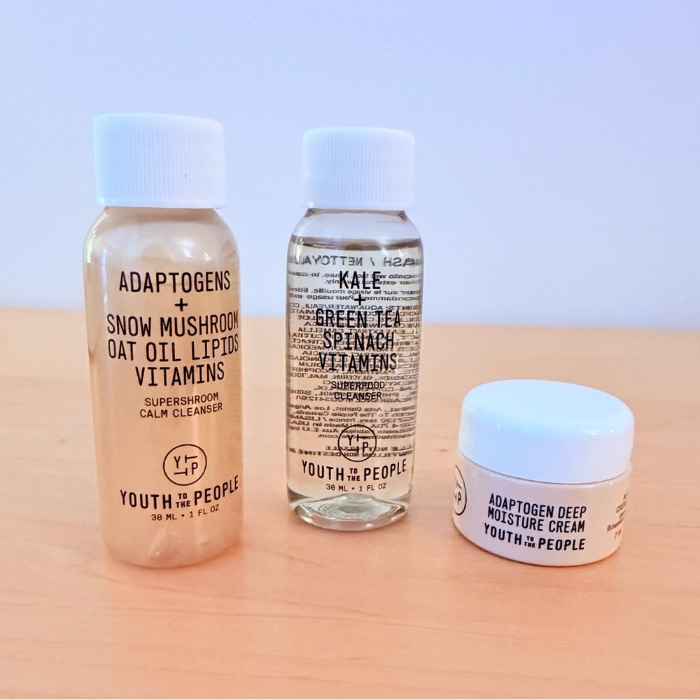 [NEW] Youth To The People: Vitamin Cleansers + Moisturizer Cream (Travel Size)